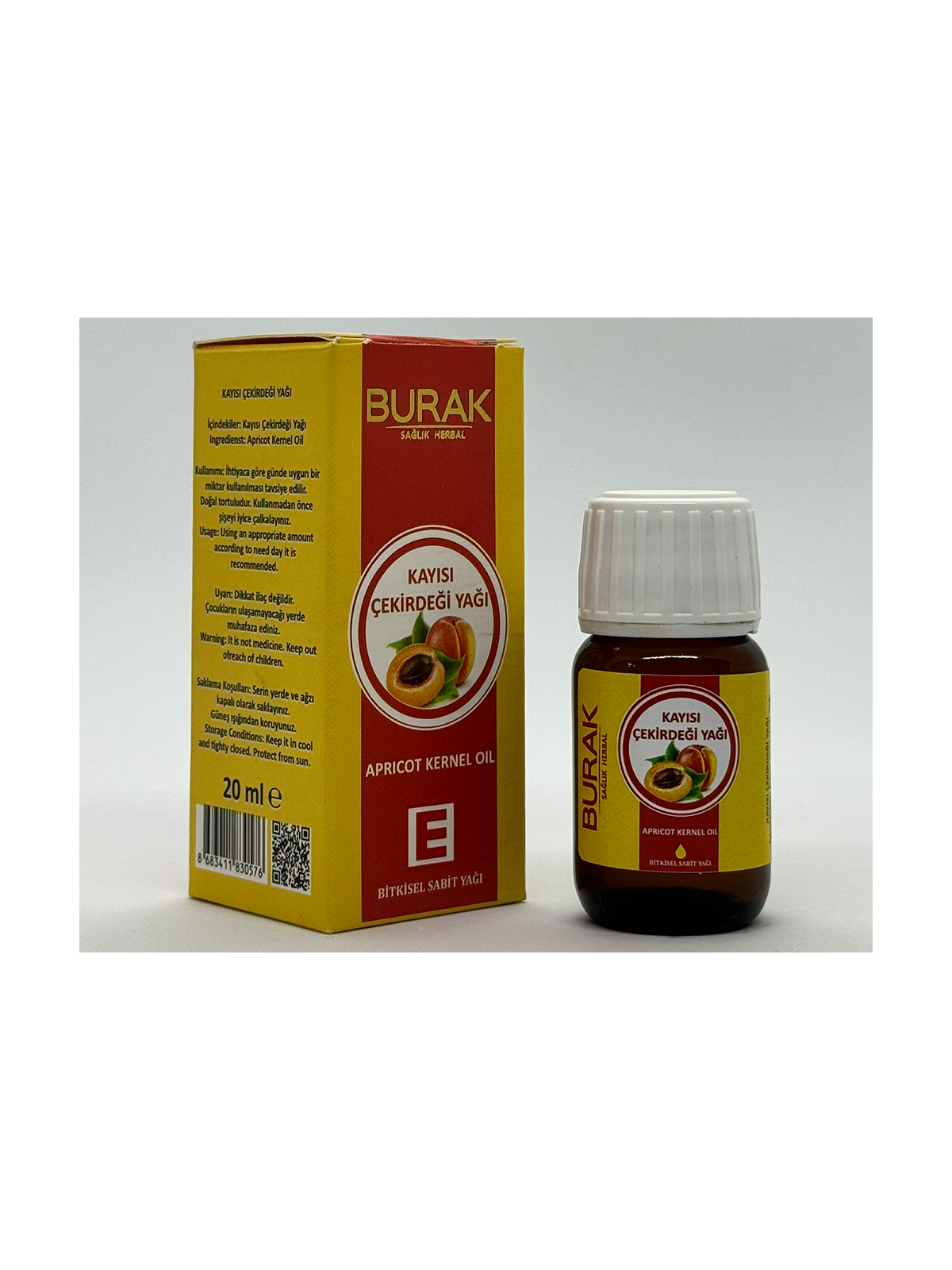 Kayısı Çekirdeği Yağı - %100 Doğal ve Taze - Mese Herbal