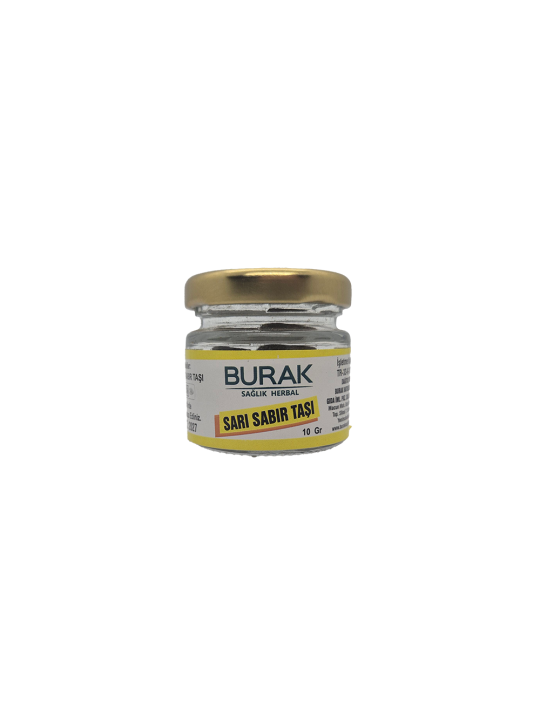 Burak Doğal Sarı Sabır Taşı – Saf Aloe Vera Reçinesi ve Bakım Desteği - %100 Doğal ve Taze - Mese Herbal