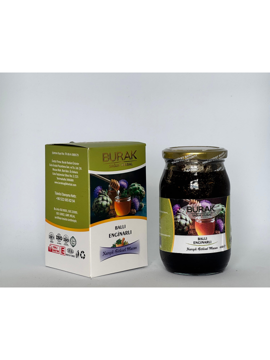 Burak Ballı Enginarlı Macun – Karaciğer Dostu Doğal Detoks - %100 Doğal ve Taze - Mese Herbal