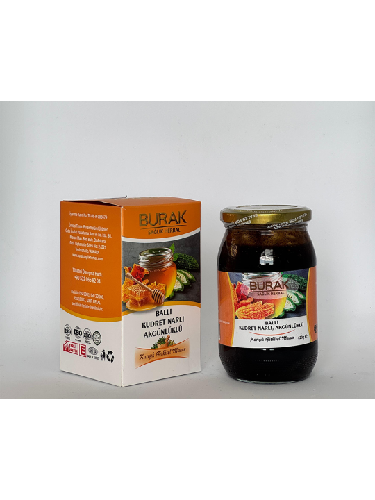 Burak Ballı Kudretnarlı Macun – Mide ve Sindirim Sistemi Koruyucu - %100 Doğal ve Taze - Mese Herbal