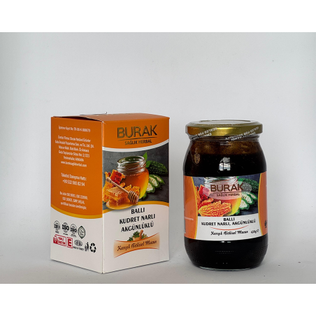 Burak Ballı Kudretnarlı Macun – Mide ve Sindirim Sistemi Koruyucu - %100 Doğal ve Taze - Mese Herbal