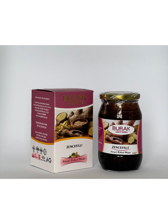 Burak Zencefilli Macun – Boğaz Dostu ve Bağışıklık Güçlendirici - %100 Doğal ve Taze - Mese Herbal