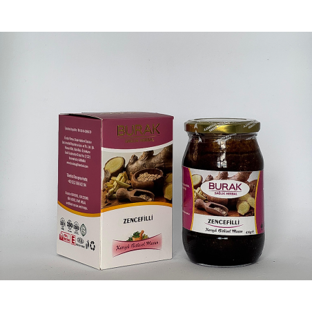 Burak Zencefilli Macun – Boğaz Dostu ve Bağışıklık Güçlendirici - %100 Doğal ve Taze - Mese Herbal