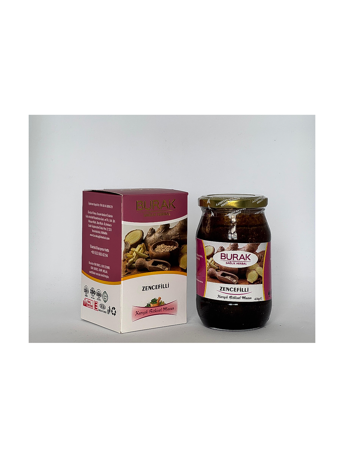 Burak Zencefilli Macun – Boğaz Dostu ve Bağışıklık Güçlendirici - %100 Doğal ve Taze - Mese Herbal